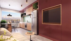 LIVING APTO 41,45 m²